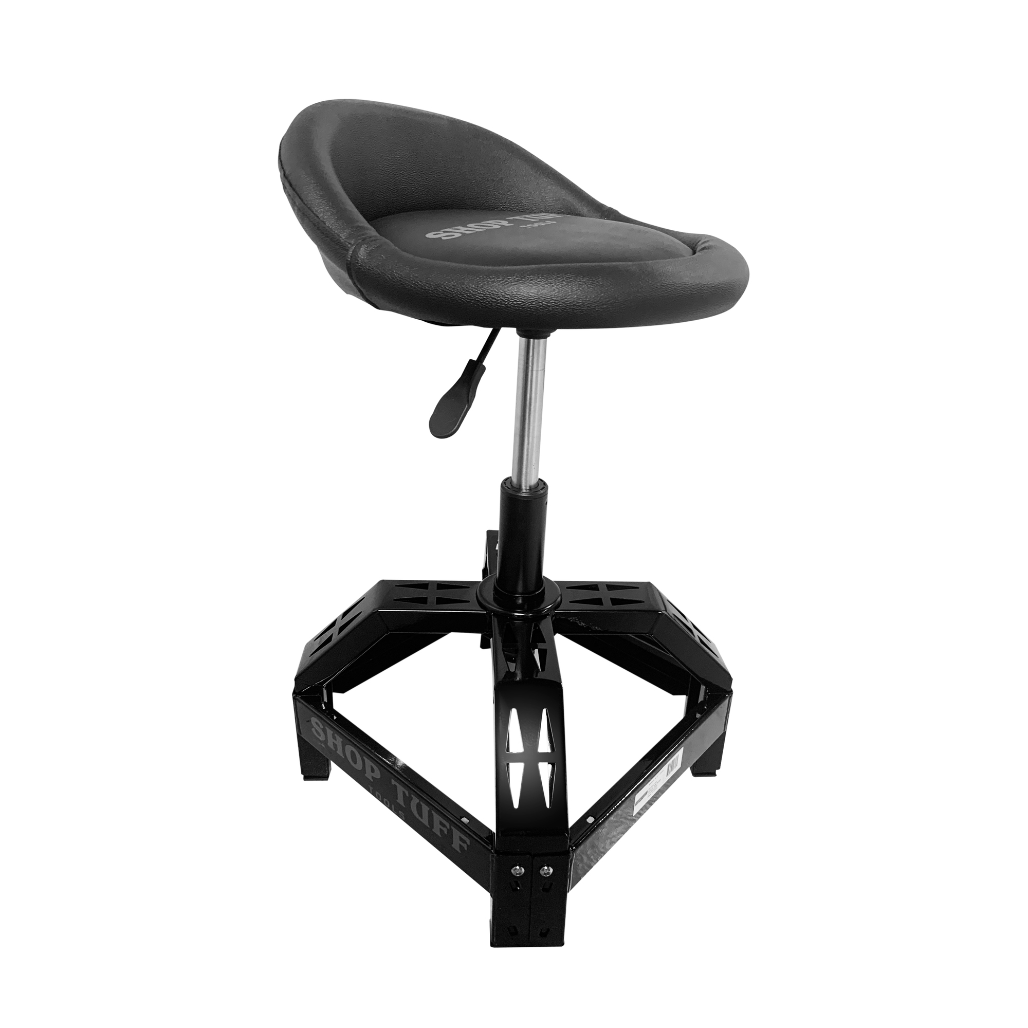 Shop Tuff Shop Stool - 270-Lb. Capacity, 18.38in. to 23in. Adjustable Height, Foam-Padded Seat, Model# STF-30SS